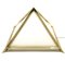 Italienische Pyramidenförmige Tischlampe aus goldenem Messing von Christos, 1970 1