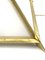 Italienische Pyramidenförmige Tischlampe aus goldenem Messing von Christos, 1970 21