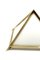 Lámpara de mesa piramidal italiana de latón dorado de Christos, 1970, Imagen 11