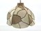 Deckenlampe aus Wildleder Patchwork, 1970er 6