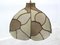 Ceiling Lamp in Suede Patchwork, 1970s 7