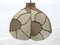 Lámpara de techo de patchwork de gamuza, años 70, Imagen 7