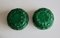 Art Deco Green Glass Paste Boxes, 1930s, Set of 2, Image 4