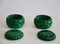 Art Deco Green Glass Paste Boxes, 1930s, Set of 2 5