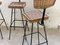 Mid-Century Modern Bar Stools in Rattan & Steel Tube by Herta Maria Witzemann for Erwin Behr, 1950, Set of 3, Image 11