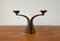 Mid-Century Brutalist German Bronze Candleholder from Harjes, 1960s 5