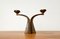 Mid-Century Brutalist German Bronze Candleholder from Harjes, 1960s 13