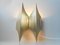 Danish Modernist Sculptural Gothic II Brass Sconce from Lyfa, 1960s 2