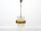 Glass Ceiling Lamp, 1970s 11