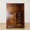 Large Vintage Industrial Workshop Cabinet with Brass Handles and Glass Top, 1920s, Image 12