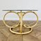 Mid-Century Bamboo and Glass Coffee Table, 1970s 4