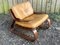 Mid-Century Danish Space Age Lounge Chair in Leather and Rosewood, 1970s, Image 1