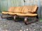 Mid-Century Danish Space Age Sofa in Leather and Rosewood, 1970s 1