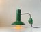Dänische moderne verstellbare grüne Wandlampe von Louis Poulsen, 1970er 6