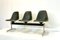 Tandem Bench in Fiberglas with Leather Seat by Charles & Ray Eames for Herman Miller, 1960s 16