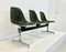 Tandem Bench in Fiberglas with Leather Seat by Charles & Ray Eames for Herman Miller, 1960s 14