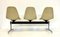 Tandem Bench in Fiberglas with Leather Seat by Charles & Ray Eames for Herman Miller, 1960s 7