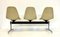 Tandem Bench in Fiberglas with Leather Seat by Charles & Ray Eames for Herman Miller, 1960s, Image 7