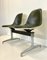 Tandem Bench in Fiberglas and Leather Seat by Charles & Ray Eames for Herman Miller, 1960s, Image 10