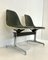 Tandem Bench in Fiberglas and Leather Seat by Charles & Ray Eames for Herman Miller, 1960s, Image 13