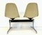 Banco en tándem de fibra de vidrio y asiento de cuero de Charles & Ray Eames para Herman Miller, años 60, Imagen 16