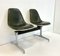 Tandem Bench in Fiberglas and Leather Seat by Charles & Ray Eames for Herman Miller, 1960s 12