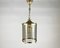 Vintage Lantern in Glass and Metal, 1980s, Image 1