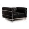 Poltrona LC3 in pelle nera di Le Corbusier per Cassina, Immagine 1