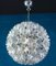 Lampadario Sputnik floreale in vetro di Murano di Venini, Italia, anni '60, Immagine 4