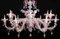 Pink Murano Glass Chandelier, 1990s 4