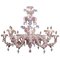 Pink Murano Glass Chandelier, 1990s 7