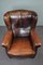 Large Vintage Leather Armchair & Ottoman, Set of 2 7