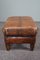 Large Vintage Leather Armchair & Ottoman, Set of 2 13