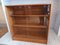 Libreria Mid-Century in teak con ante scorrevoli in vetro, Immagine 6