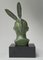 Bronzekopf von Georges-Raoul Garreau, 1930er 2