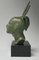 Bronzekopf von Georges-Raoul Garreau, 1930er 3
