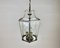 Vintage Ceiling Lantern in Metal and Glass by Massive, Belgium, 1980s 4