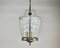 Vintage Ceiling Lantern in Metal and Glass by Massive, Belgium, 1980s, Image 3