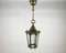 Vintage Ceiling Lantern in Bronze with Glass Panels, 1980s 1