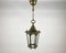 Vintage Ceiling Lantern in Bronze with Glass Panels, 1980s, Image 1