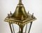 Vintage Ceiling Lantern in Bronze with Glass Panels, 1980s, Image 4