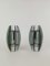 Wall Sconces in Colored Glass and Chrome from Veca, Italy, 1970s, Set of 2 1