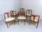 Vintage Teak Model Juliane Dining Chairs by Johannes Andersen for Uldum Møbelfabrik, 1960s, Set of 6 1