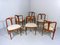 Vintage Teak Model Juliane Dining Chairs by Johannes Andersen for Uldum Møbelfabrik, 1960s, Set of 6, Image 1