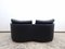 Black Leather Sofas from FSM Garnitur, Set of 2, Image 6