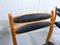 Vintage Dining Chairs in Beech & Black Leather, 1960s, Set of 6 6