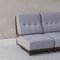 Mid-Century Oak Modular Sofa, 1960s, Set of 3 2