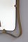 Italian Wall Mirror by Fontana Arte in Brass, 1950s 3