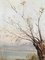 Daniel Klein, Arbre en automne avec vue sur le lac, Olio su tela, Immagine 5