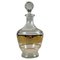 Vintage Glass Carafe with Golden Decoration, 1950, Image 1